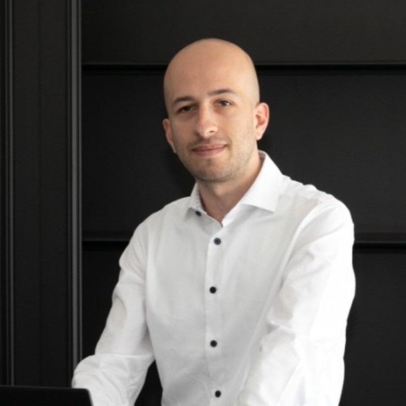 painting of man wearing a scarf