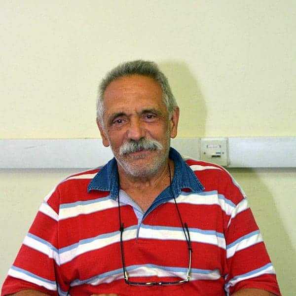 painting of man wearing a scarf